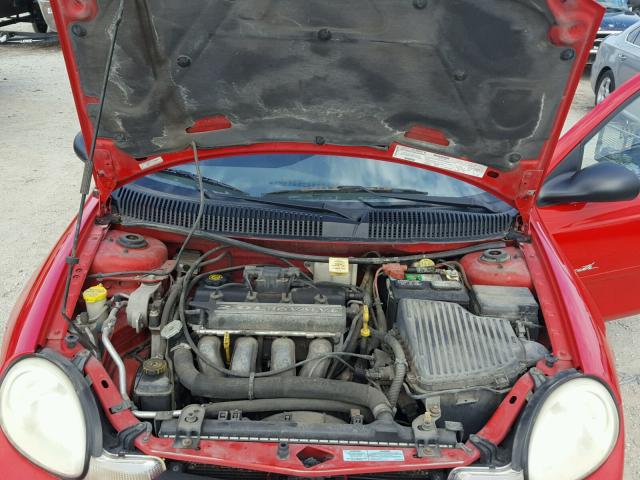 1P3ES46C6YD856321 - 2000 PLYMOUTH NEON BASE 红色 照片 7