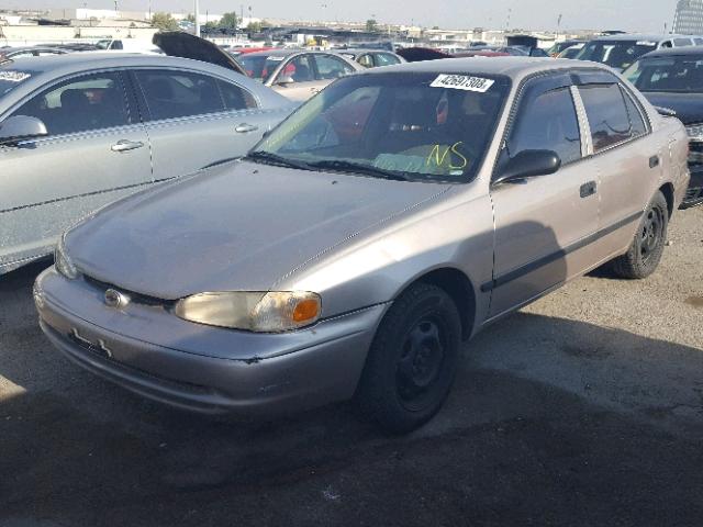 1Y1SK528XYZ402906 - 2000 CHEVROLET GEO PRIZM 棕色 照片 2