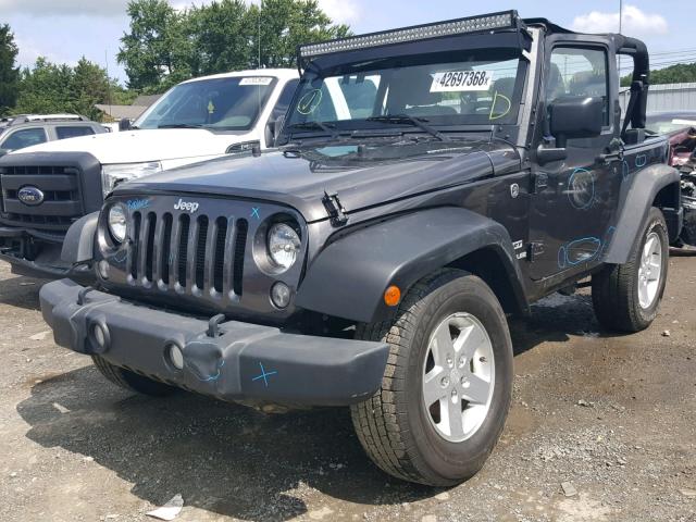 1C4AJWAG0GL282116 - 2016 JEEP WRANGLER S GRAY photo 2