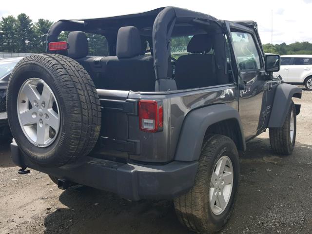 1C4AJWAG0GL282116 - 2016 JEEP WRANGLER S GRAY photo 4