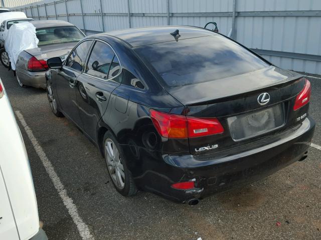 JTHBK262675047682 - 2007 LEXUS IS BLACK photo 3