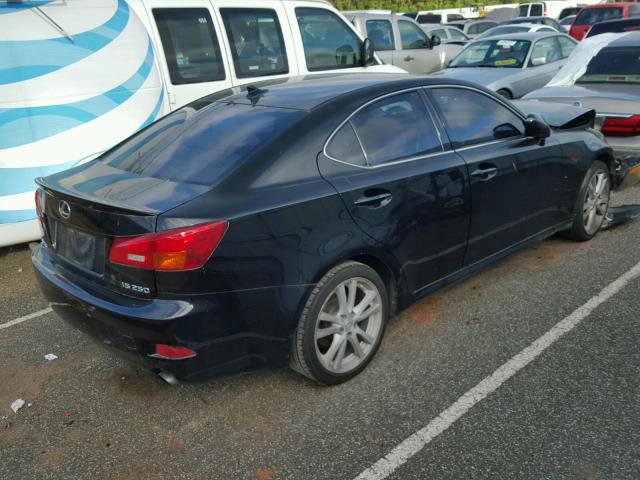 JTHBK262675047682 - 2007 LEXUS IS BLACK photo 4