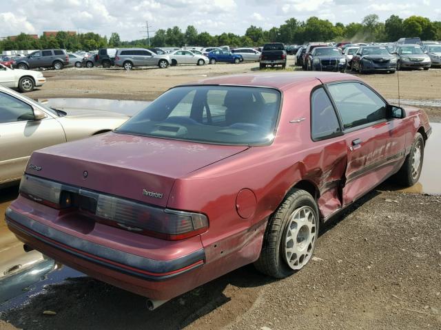 1FABP64T9JH216398 - 1988 FORD THUNDERBIR RED photo 4