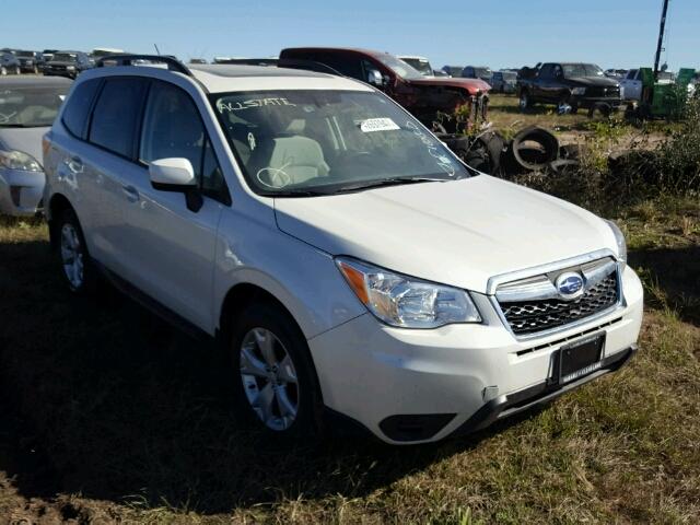 JF2SJADC6FH585940 - 2015 SUBARU FORESTER 2 WHITE photo 1