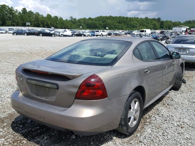 2G2WP552071181942 - 2007 PONTIAC GRAND PRIX TAN photo 4