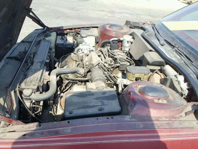 1G4HP6931GH459463 - 1986 BUICK LESABRE CU RED photo 7