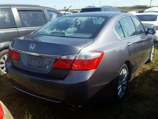 1HGCR2F78EA087362 - 2014 HONDA ACCORD GRAY photo 4