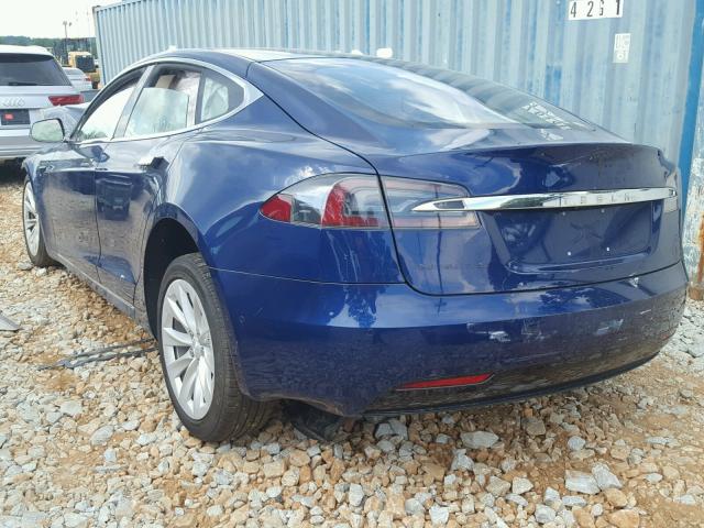 5YJSA1E29HF191596 - 2017 TESLA MODEL S BLUE photo 3