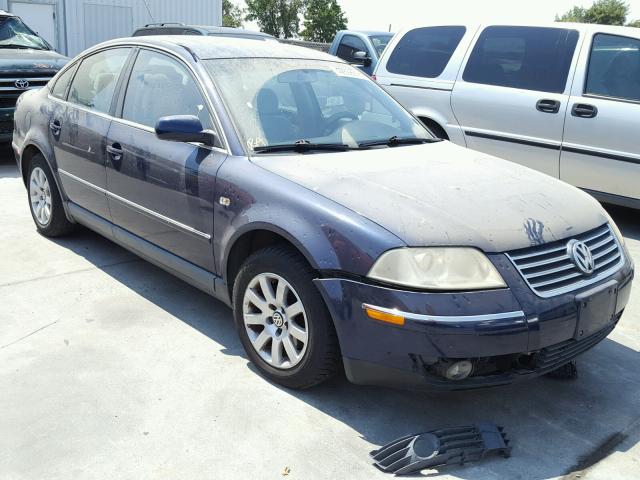 WVWPH63BX3P284577 - 2003 VOLKSWAGEN PASSAT GLS BLUE photo 1