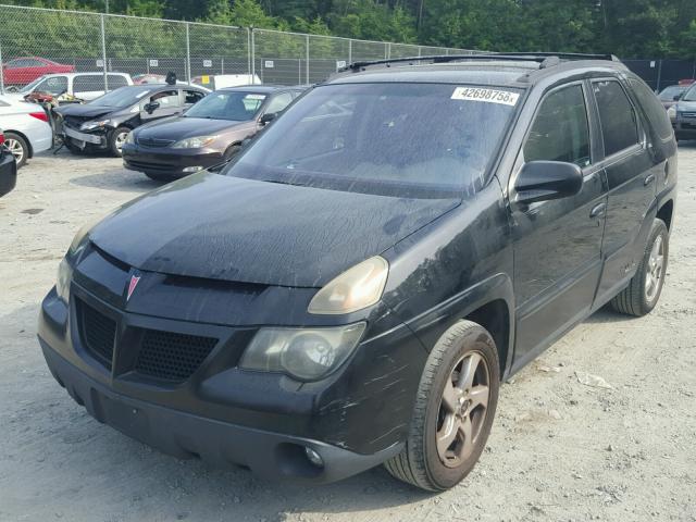 3G7DA03E24S565028 - 2004 PONTIAC AZTEK BLACK photo 2