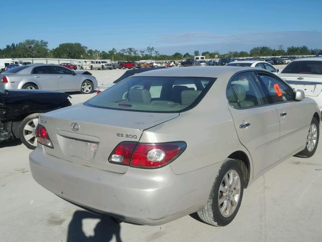 JTHBF30G730104025 - 2003 LEXUS ES 300 TAN photo 4