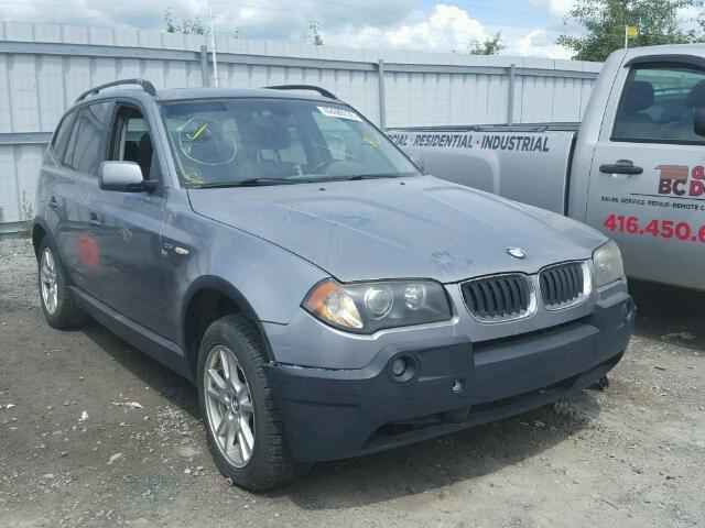 WBXPA73476WC52682 - 2006 BMW X3 2.5I GRAY photo 1