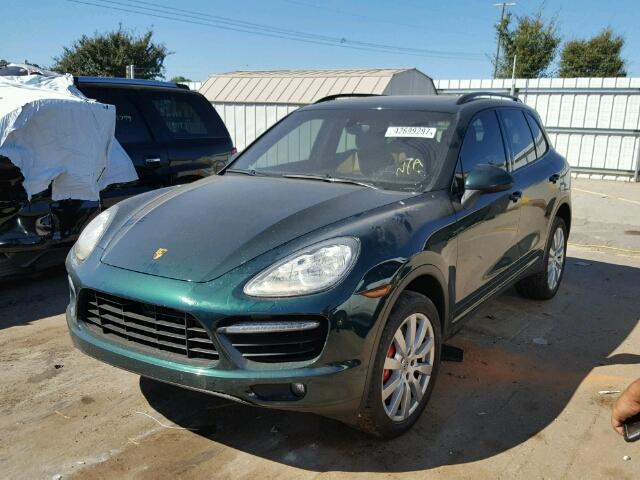 WP1AC2A24CLA84056 - 2012 PORSCHE CAYENNE GREEN photo 2