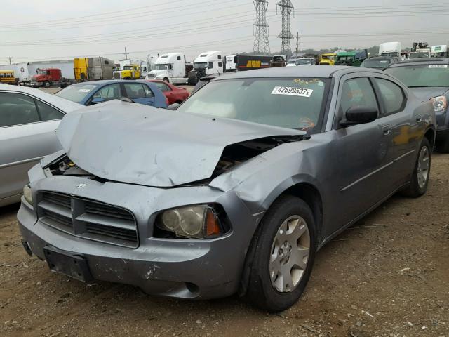 2B3KA43RX6H381076 - 2006 DODGE CHARGER SE GRAY photo 2