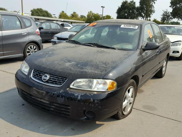 3N1AB51A43L734170 - 2003 NISSAN SENTRA SE- BLACK photo 2