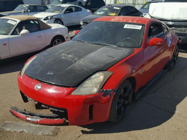 JN1AZ34D06M311375 - 2006 NISSAN 350Z COUPE RED photo 2