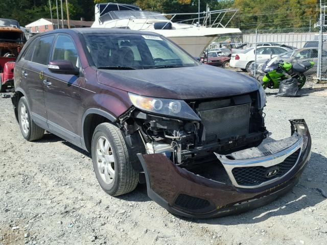 5XYKT3A13CG268905 - 2012 KIA SORENTO BA MAROON photo 1