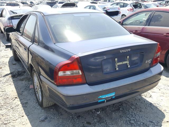 YV1TS90D011179175 - 2001 VOLVO S80 T6 BLUE photo 3