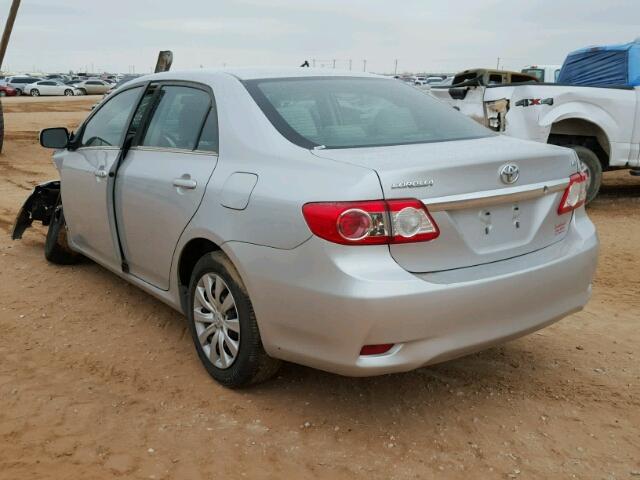 5YFBU4EE1DP191531 - 2013 TOYOTA COROLLA BA GRAY photo 3