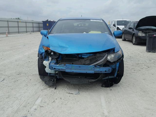 JHMZE2H55AS016140 - 2010 HONDA INSIGHT LX BLUE photo 9