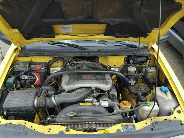 2CNBJ734836929289 - 2003 CHEVROLET TRACKER ZR YELLOW photo 7