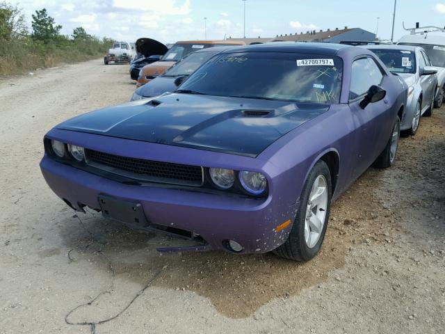 2C3CDYAG5DH708665 - 2013 DODGE CHALLENGER PURPLE photo 2