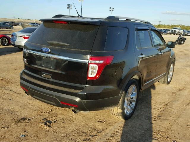 1FMHK7F89BGA83274 - 2011 FORD EXPLORER L BLACK photo 4