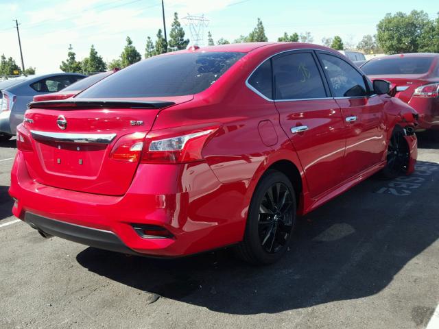 3N1AB7AP8HY364349 - 2017 NISSAN SENTRA RED photo 4