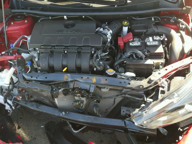 3N1AB7AP8HY364349 - 2017 NISSAN SENTRA RED photo 7