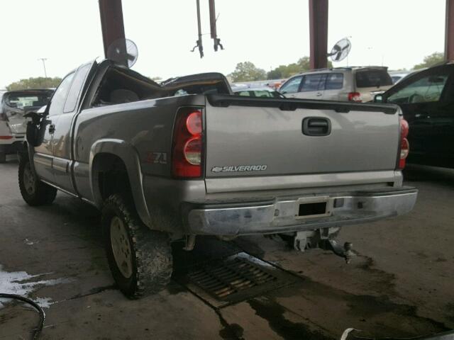 1GCEK19Z87Z157885 - 2007 CHEVROLET SILVERADO GRAY photo 3