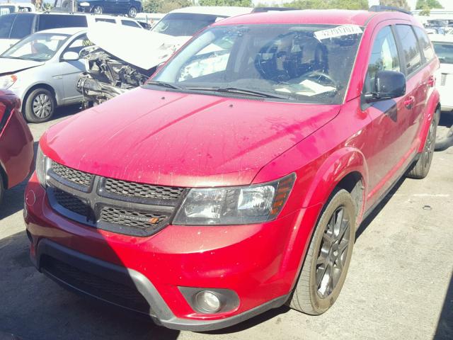 3C4PDCBB2GT226296 - 2016 DODGE JOURNEY SX RED photo 2