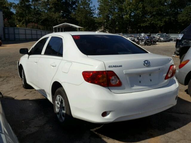 2T1BU4EE6AC380493 - 2010 TOYOTA COROLLA WHITE photo 3