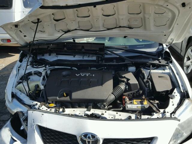 2T1BU4EE6AC380493 - 2010 TOYOTA COROLLA WHITE photo 7