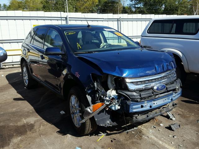 2FMDK4KC5CBA66178 - 2012 FORD EDGE BLUE photo 1