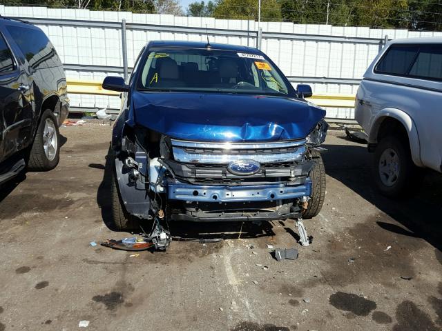 2FMDK4KC5CBA66178 - 2012 FORD EDGE BLUE photo 9