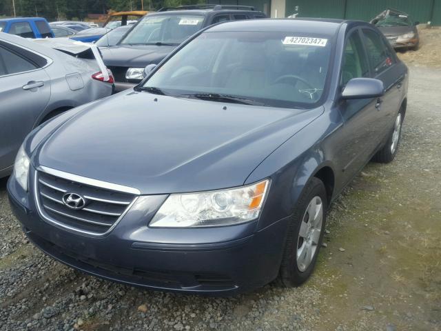 5NPET46C79H547109 - 2009 HYUNDAI SONATA GLS BLUE photo 2