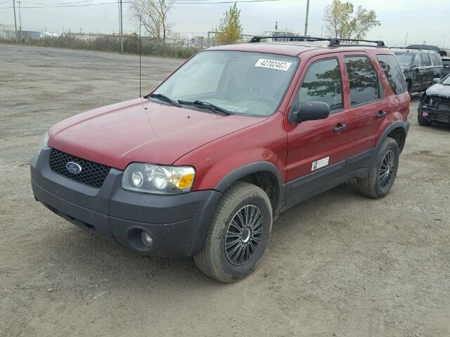 1FMYU93106KC36317 - 2006 FORD ESCAPE RED photo 2