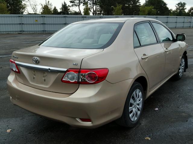 2T1BU4EE5CC816768 - 2012 TOYOTA COROLLA TAN photo 4