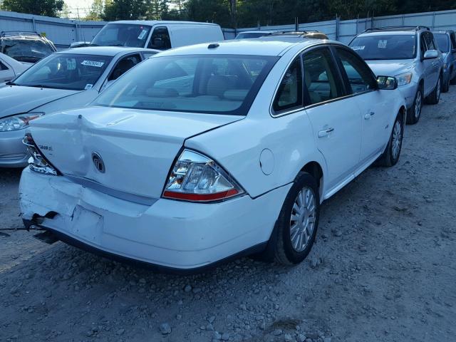 1MEHM40W98G625033 - 2008 MERCURY SABLE LUXU WHITE photo 4