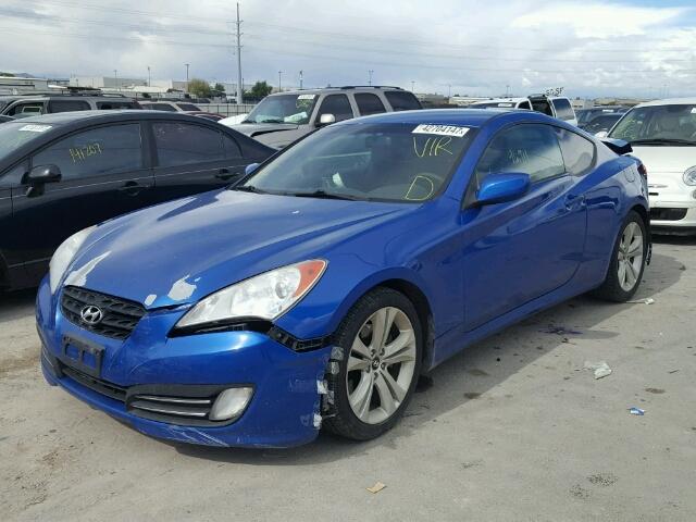 KMHHU6KH3AU031472 - 2010 HYUNDAI GENESIS CO BLUE photo 2