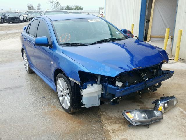 JA32U8FW5AU026822 - 2010 MITSUBISHI LANCER GTS BLUE photo 1