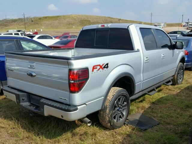 1FTFW1EF6CKE04991 - 2012 FORD F150 SUPER SILVER photo 4