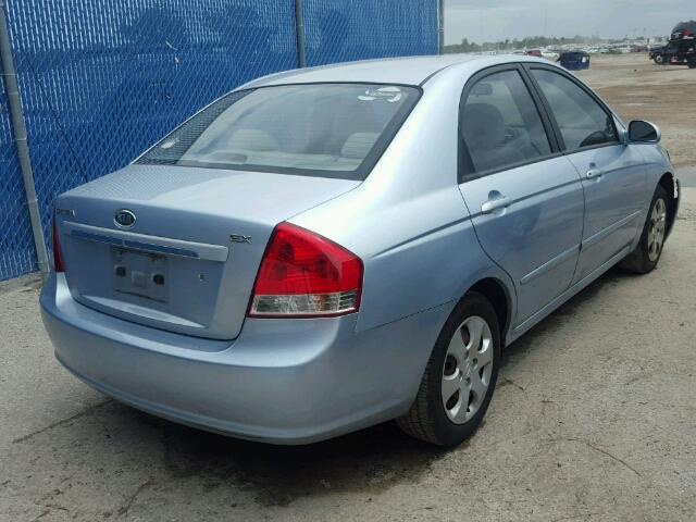 KNAFE121275484173 - 2007 KIA SPECTRA BLUE photo 4