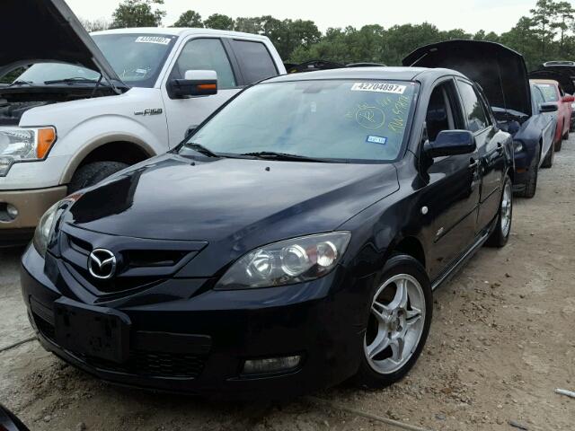 JM1BK343571764746 - 2007 MAZDA 3 HATCHBAC BLACK photo 2