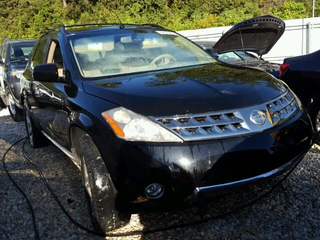 JN8AZ08T87W515235 - 2007 NISSAN MURANO SL BLACK photo 1