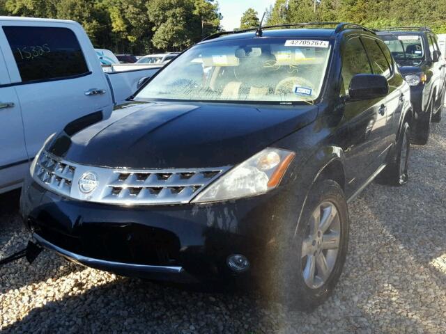 JN8AZ08T87W515235 - 2007 NISSAN MURANO SL BLACK photo 2