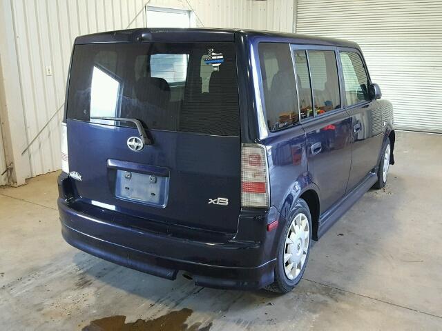 JTLKT324764104959 - 2006 SCION XB BLUE photo 4