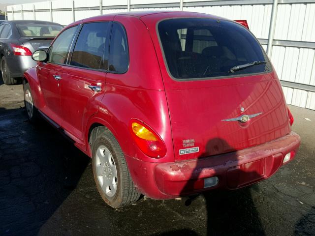 3C4FY58BX5T640667 - 2005 CHRYSLER PT CRUISER RED photo 3