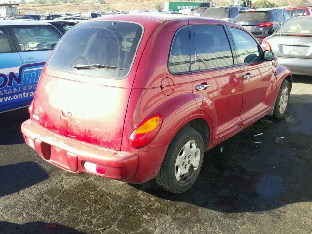 3C4FY58BX5T640667 - 2005 CHRYSLER PT CRUISER RED photo 4