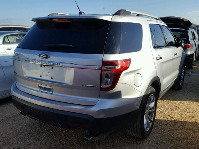 1FM5K7D82FGB96169 - 2015 FORD EXPLORER SILVER photo 4